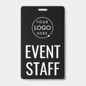 Badge 3x5 Evenement Personeel | Verticale Lanyard  (Achterkant)