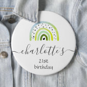 Badge aanpassen - Rainbow Green Ronde Button 6,0 Cm (In situ)