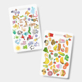 Badge Accessory (Cartoons & Food)  (Voor- en achterkant)