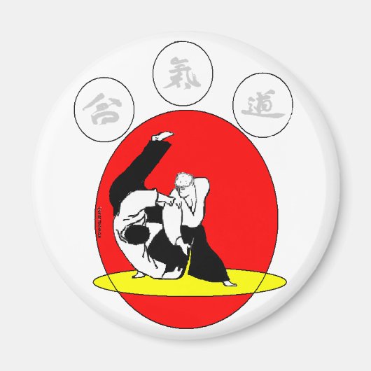 BADGE AIKIDO MAGNEET (Voorkant)