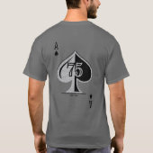 Badge and Ace of Spades op rug 75 Yr T T-shirt (Achterkant)