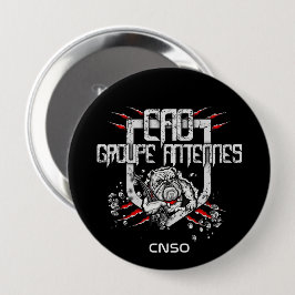 BADGE ANTENNES RONDE BUTTON 4,0 CM