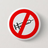 Badge-antivaccin Ronde Button 5,7 Cm (Voorkant)