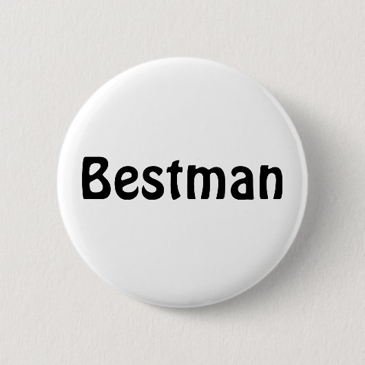 Badge - Bestman Ronde Button 5,7 Cm (Voorkant)