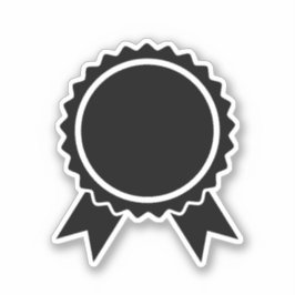 Badge Black Custom-Cut Vinyl Sticker