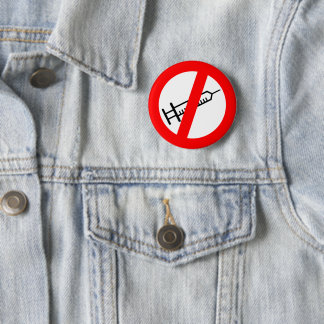 Badge/Bouton Anti Vax Ronde Button 5,7 Cm