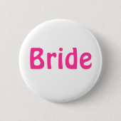 Badge - Bruid Ronde Button 5,7 Cm (Voorkant)