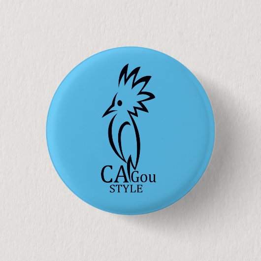 Badge Cagou Style Ronde Button 3,2 Cm (Voorkant)
