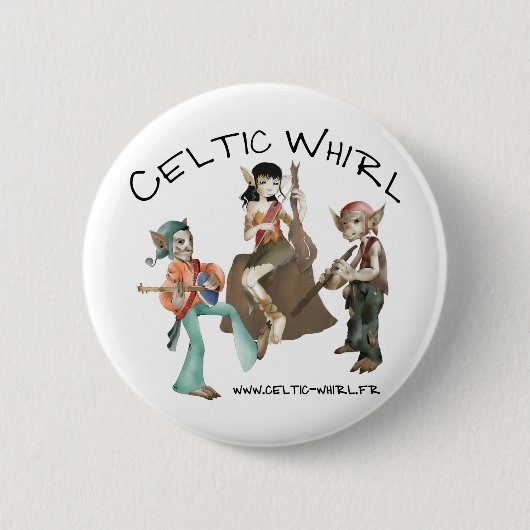 Badge Celtic Whirl Ronde Button 5,7 Cm (Voorkant)