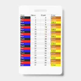 Badge Credit Card Formaat Fase Kleur