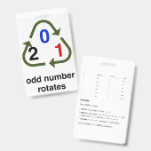 Badge Creditcardformaat Fasecalculator (Voor- en achterkant)