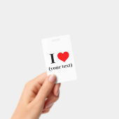 Badge - Custom I hart (jouw tekst) - (Handheld)