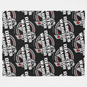 Badge...Diabetes Fleece Blanket Deken (Voorkant (Horizontaal))