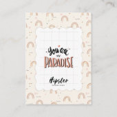 Badge Display Kaart Visitekaartje (Achterkant)