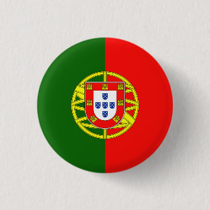 Badge Drapeau Portugal Ronde Button 3,2 Cm