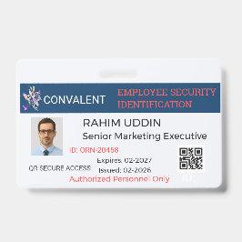 Badge Entreprise|Pro|Sécurité|Corporate|Custom
