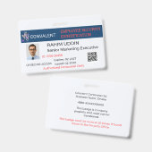 Badge Entreprise|Pro|Sécurité|Corporate|Custom wor (Voor- en achterkant)