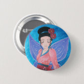 Badge - Fairy kimono Ronde Button 5,7 Cm (Voorkant /achterkant)
