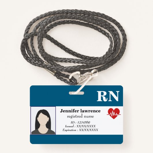 Badge | Foto-ID van medewerker van de promo (Voorkant met draagriem)