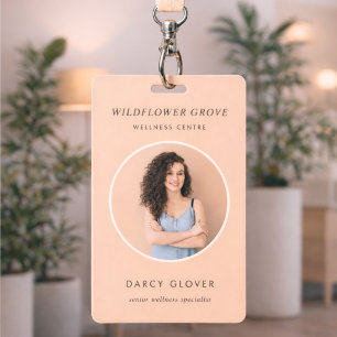 Badge Foto ID Wellness Personeelsnaamkaartkaart