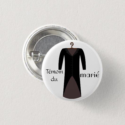 Badge-getuige Ronde Button 3,2 Cm (Voorkant /achterkant)