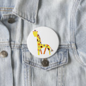 Badge - Girafe stylisée Ronde Button 7,6 Cm (In situ)
