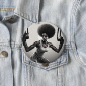 Badge girl ronde button 4,0 cm (In situ)