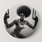 Badge girl ronde button 4,0 cm (Voorkant)