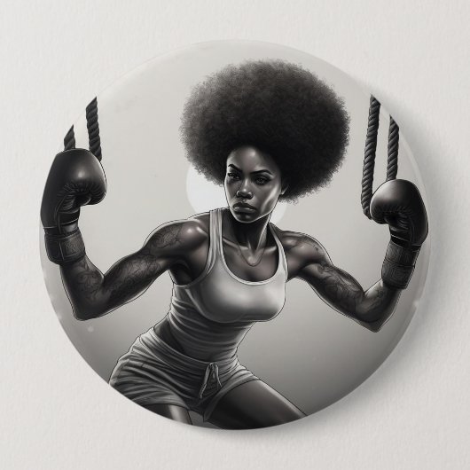 Badge girl ronde button 4,0 cm (Voorkant)