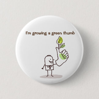 Badge - Groen een groene duim Ronde Button 5,7 Cm