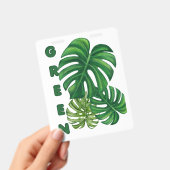 Badge Groene Monstera Bladeren (Handheld)
