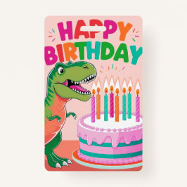 Badge Happy Birthday voor kinderen