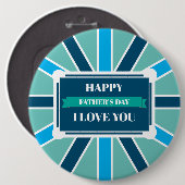 Badge - Happy Vaderdag Ronde Button 6,0 Cm (Voorkant /achterkant)