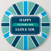 Badge - Happy Vaderdag Ronde Button 6,0 Cm (Voorkant)