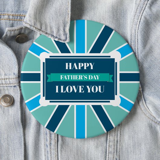 Badge - Happy Vaderdag Ronde Button 6,0 Cm (In situ)