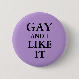 Badge - Homoseksueel en daar hou ik van Ronde Button 5,7 Cm
