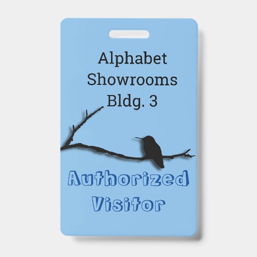 Badge - Hummingbird on Branch (Voorzijde)