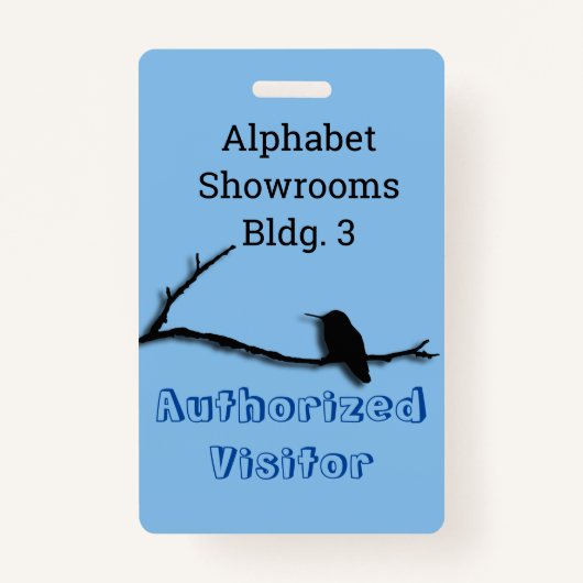 Badge - Hummingbird on Branch (Voorkant)