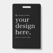 Badge ID Uw ontwerp uploaden (Voorzijde)