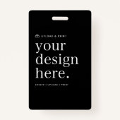 Badge ID Uw ontwerp uploaden (Voorkant)