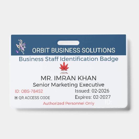 Badge Identification, Badge Personnalisé | Pro ID (Voorzijde)