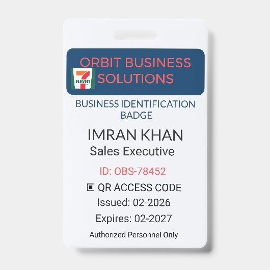 Badge Identification Employee ID Card | Corporate (Voorzijde)