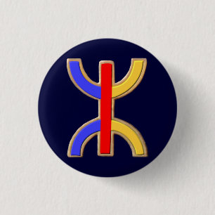 badge kabyle ronde button 3,2 cm