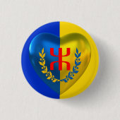 Badge Kabylie Libre 2023 Ronde Button 3,2 Cm (Voorkant)
