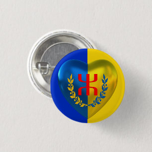 Badge Kabylie Libre 2023 Ronde Button 3,2 Cm