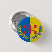 Badge kabylie ronde button 3,2 cm (Voorkant /achterkant)