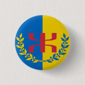 Badge kabylie ronde button 3,2 cm (Voorkant)