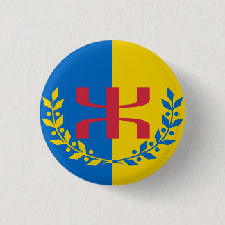 Badge kabylie ronde button 3,2 cm