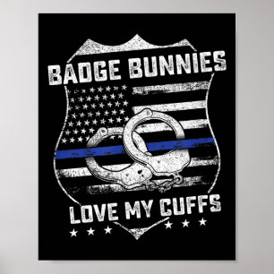Badge Konijntjes Liefhebben Mijn Manschetten Grapp Poster