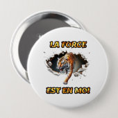 Badge La Force is in mij Ronde Button 4,0 Cm (Voorkant /achterkant)